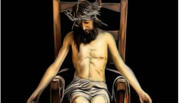 Jesus on an electric chair,