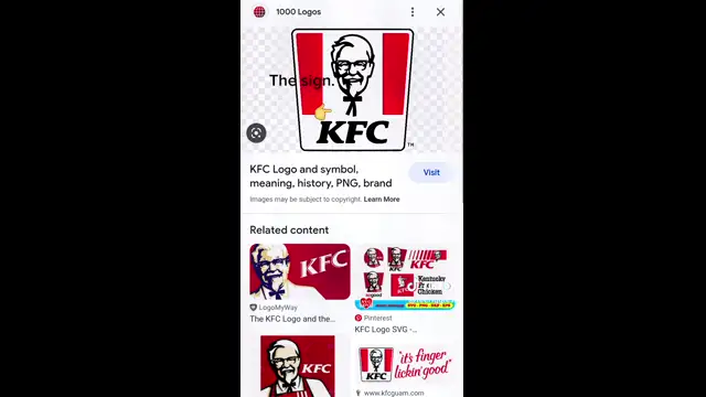 The KFC sign...